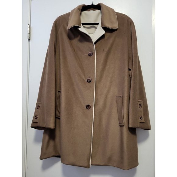 Unbranded  50's Vintage Coat Union Made Brown Size 20 - Picture 2 of 12